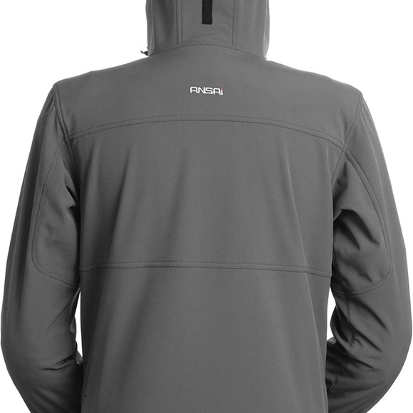 New jacket with battery mobile warming hooded heated grey gunmetal - Picture 2 of 10